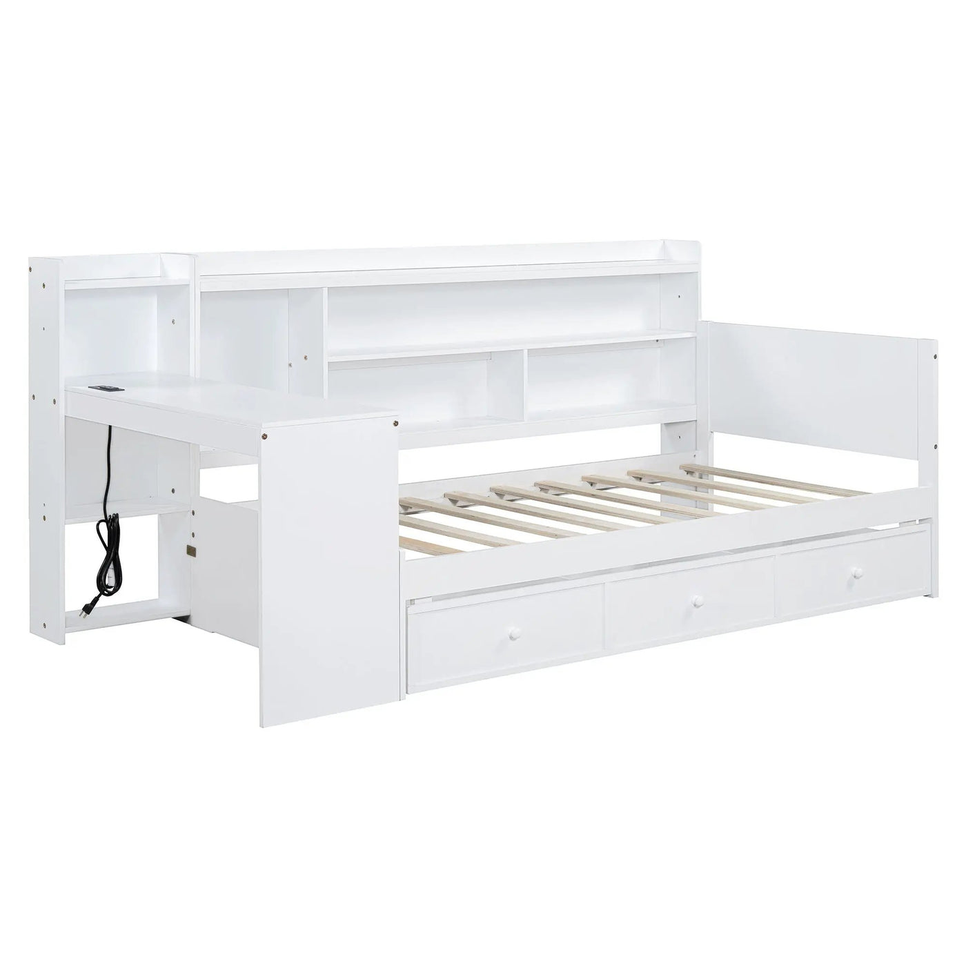 Daybed With 3 Drawers USB Ports And Desk by Unique Piece Furniture