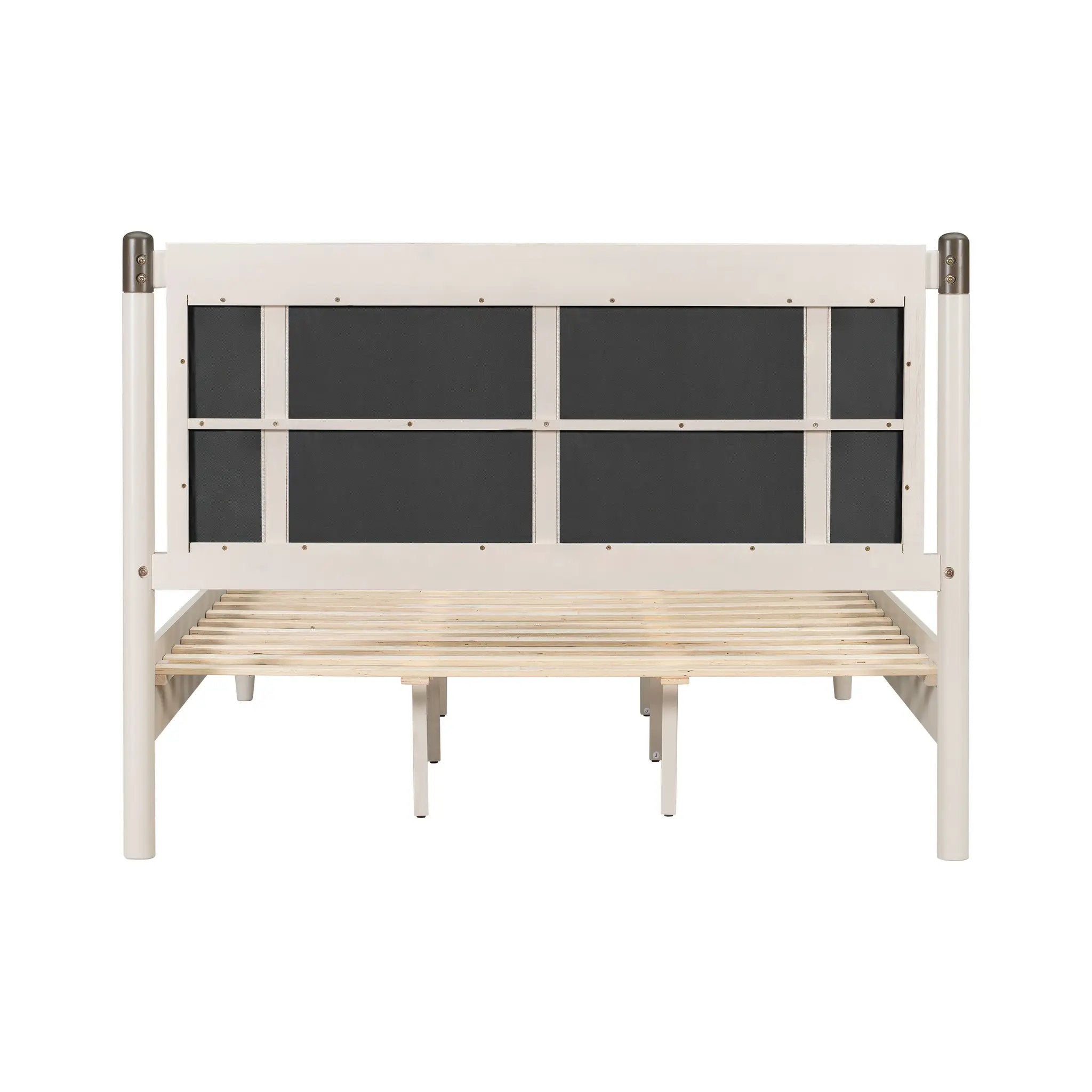 Solid Wood Queen Bed - Heavy Duty Support by HouseOfZazla