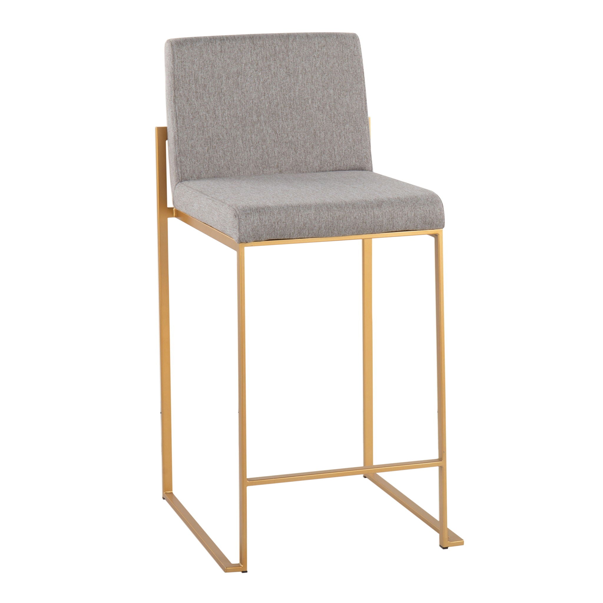 Fuji - Contemporary High Back Stylish Counter Stool by HouseOfZazla