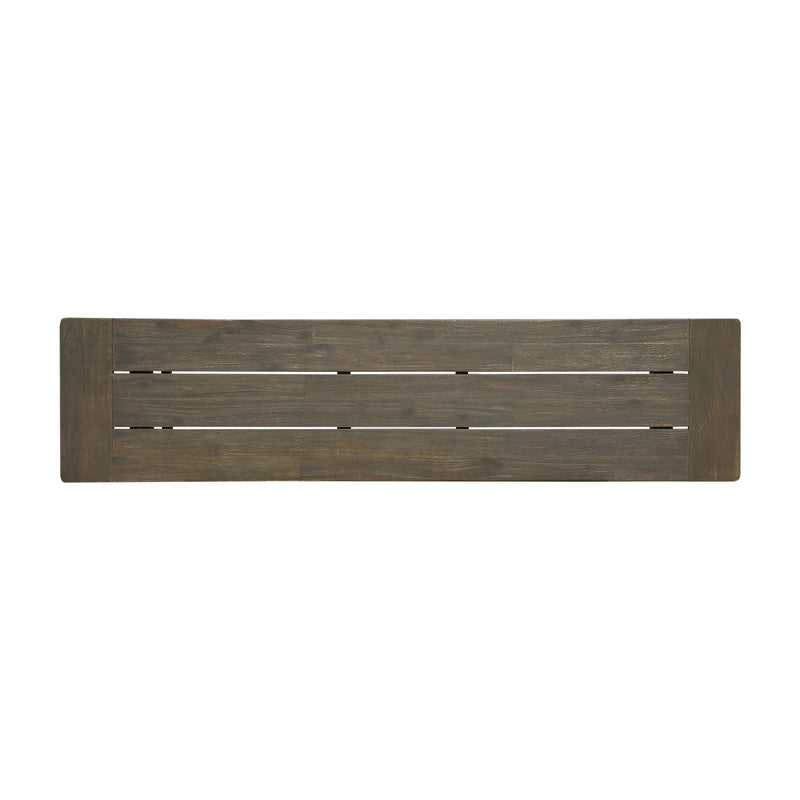 Cloud Outdoor Bench With Acacia Wood Frame And Slat Panel Design by HouseOfZazla