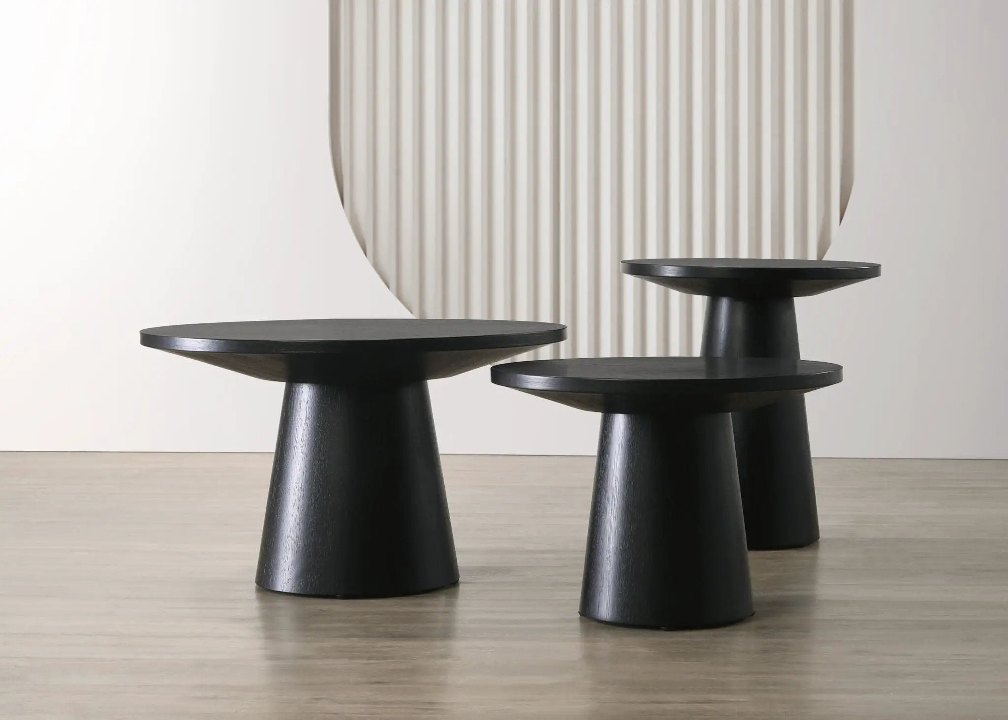 Jasper - 3 Piece Coffee, End, And Console Table (Set of 3) - Ebony Black by HouseOfZazla