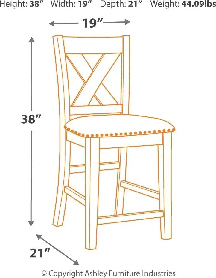Caitbrook - Rectangular Counter Table Set by Unique Piece Furniture