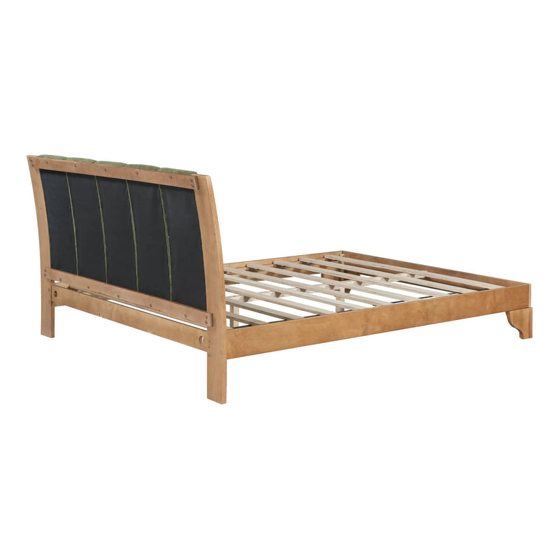 Premium Pine Wood Queen Bed Frame with Headboard by HouseOfZazla