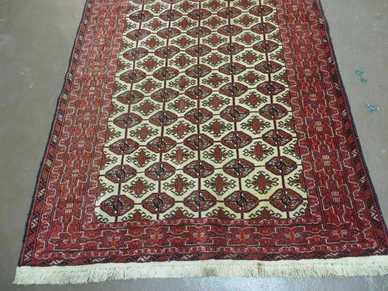 4' X 6' Handmade Finely Knotted Pakistan Turkoman Bokhara Wool Rug Nice by Jewel Rugs