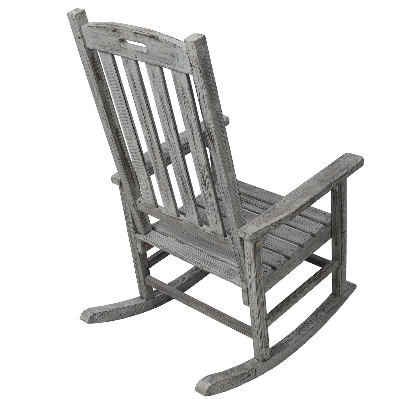 Oversized Porch Rocker Chair With Wide Seat And Tall Backrest by Unique Piece Furniture
