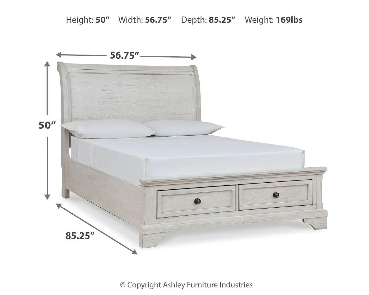 Robbinsdale - Sleigh Bed by Unique Piece Furniture