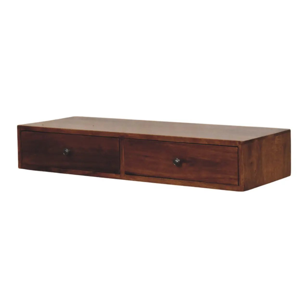 Lunar - 2 Drawer Wall Mounted Console - Brown by Unique Piece Furniture