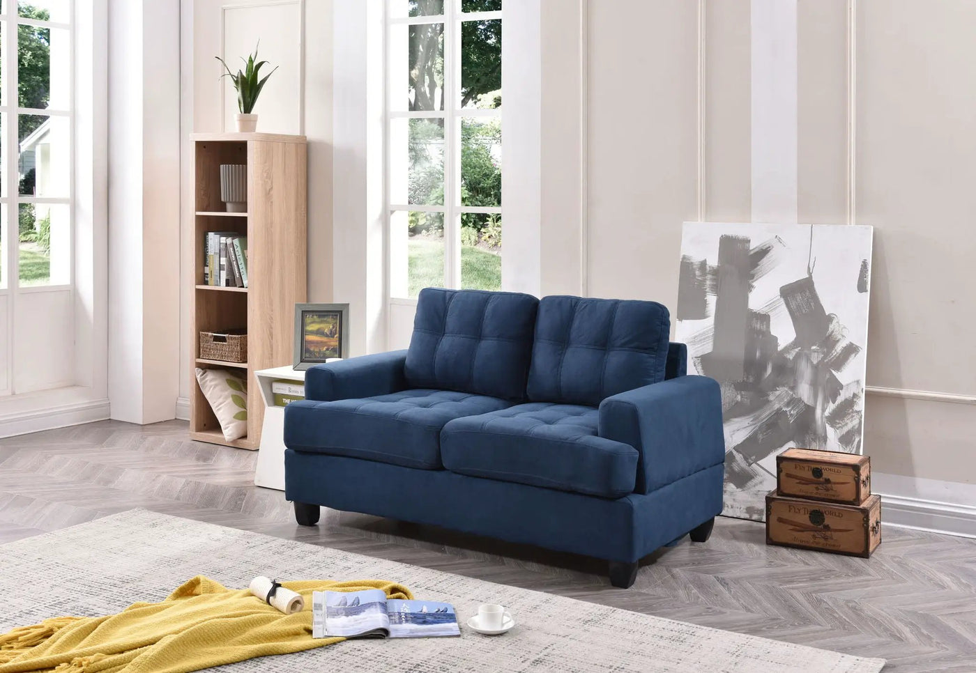 Stylish Transitional Loveseat For Two by HouseOfZazla