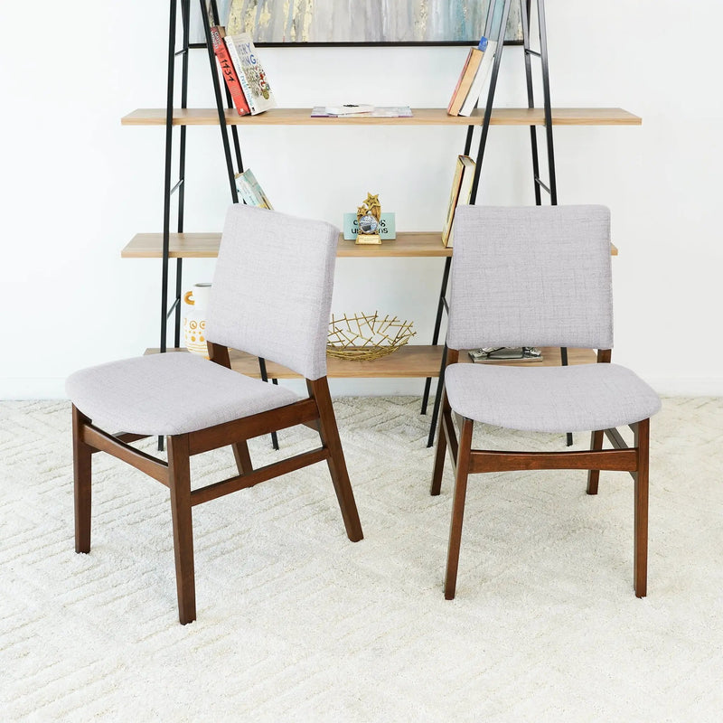Gusto - Dining Chair (Set of 2) - Brown / Light Gray by Unique Piece Furniture