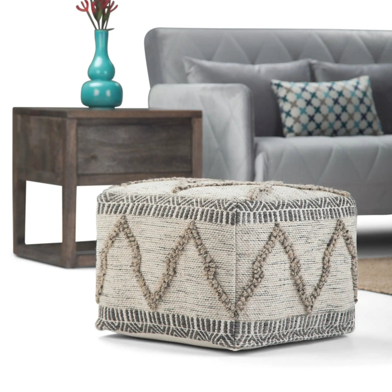 Sweeney - Upholstered Square Pouf by HouseOfZazla