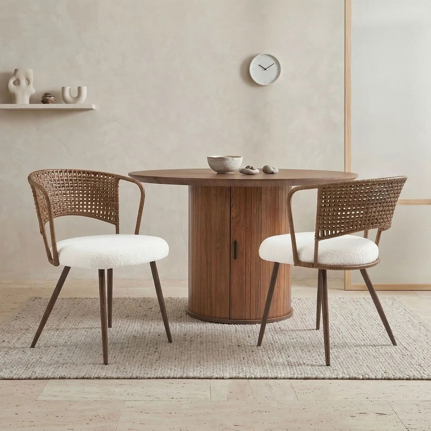 Farmhouse Style Wicker Dining Chair by HouseOfZazla