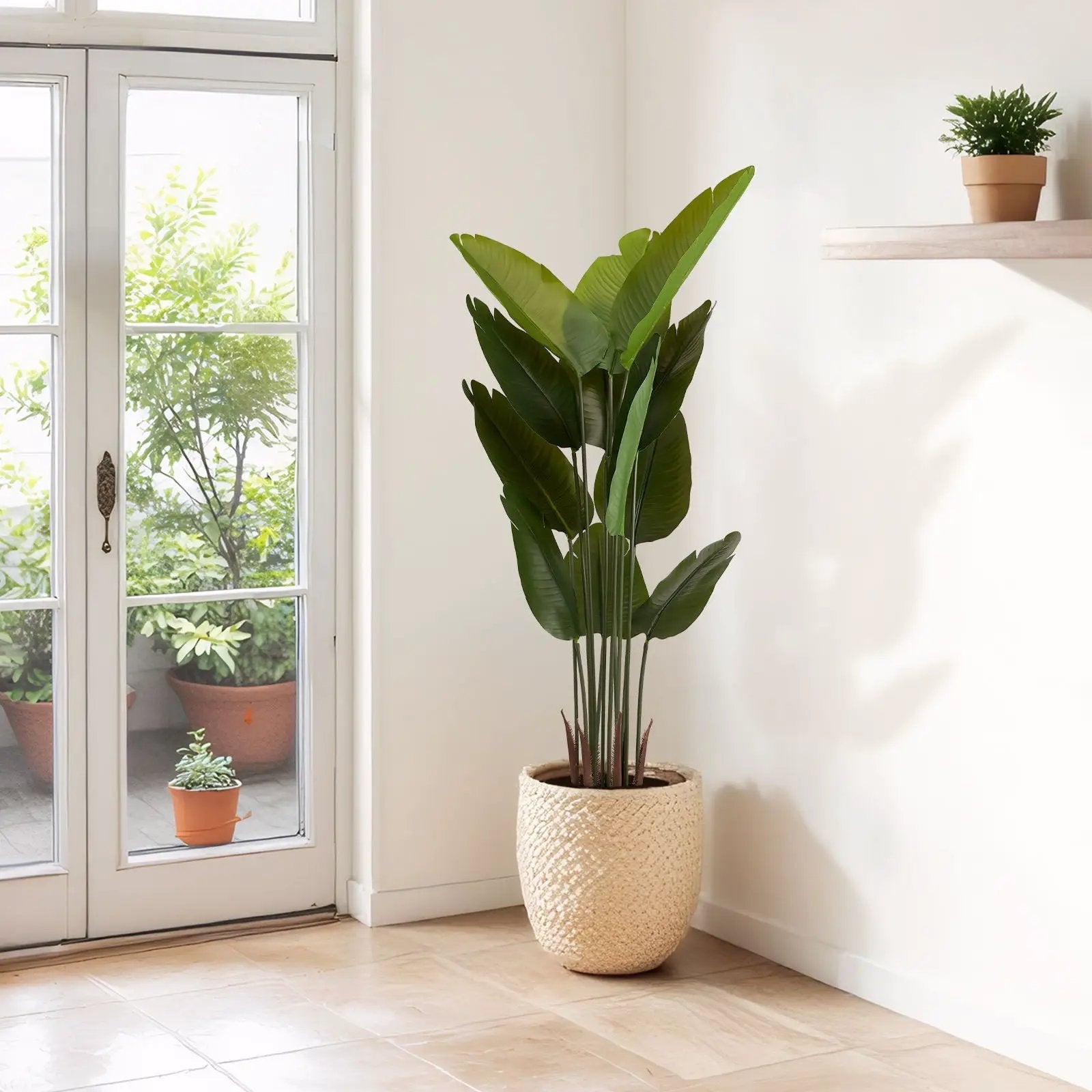 Artificial Plant For Indoor And Outdoor Decoration (Set of 2) by Unique Piece Furniture