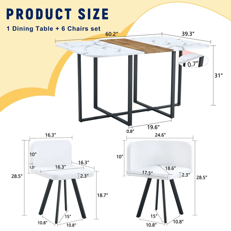2 Tone Dining Table For Modern Minimalist And Industrial Styles by Unique Piece Furniture