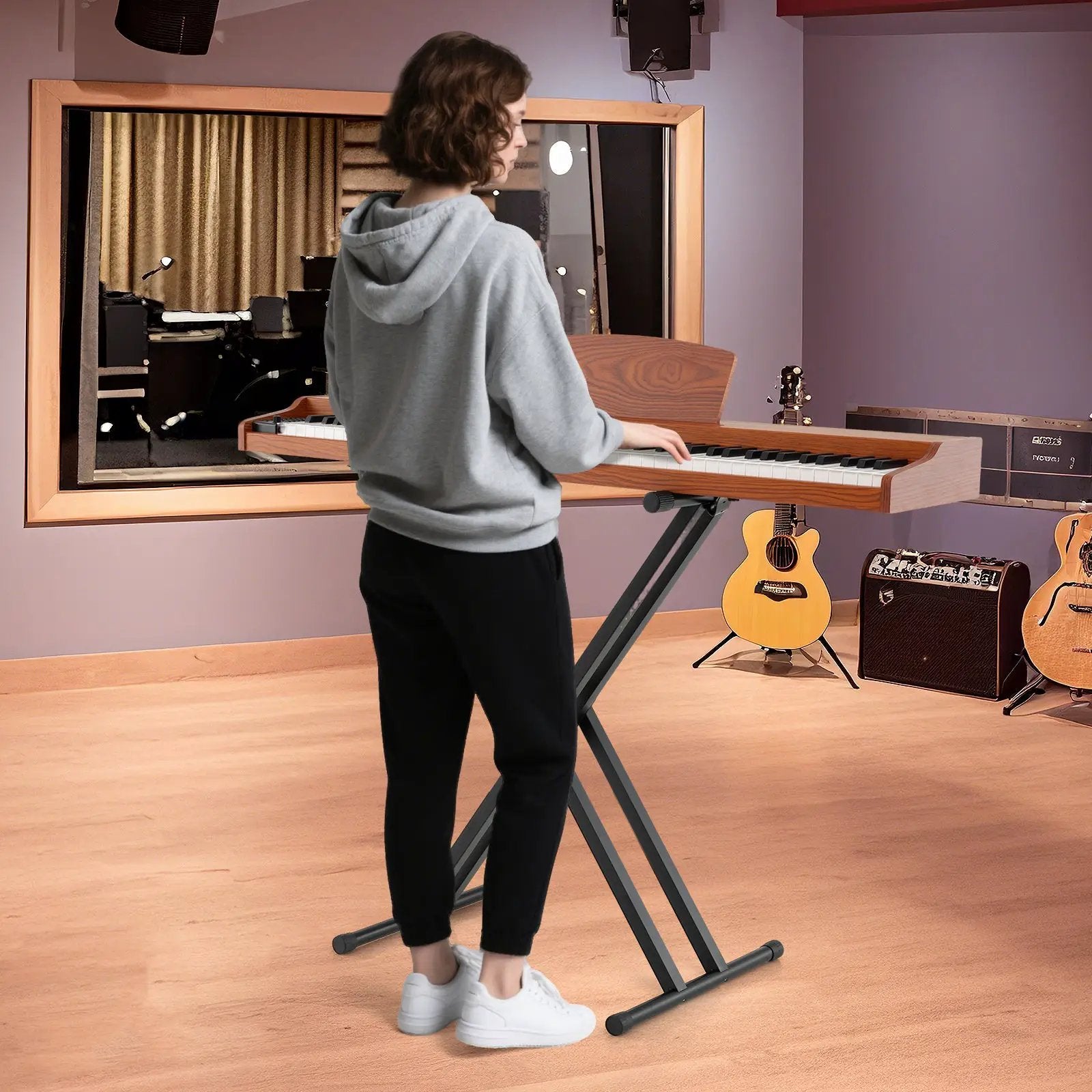 88-Key Keyboard Piano Set with Adjustable Stand by DirectDeals