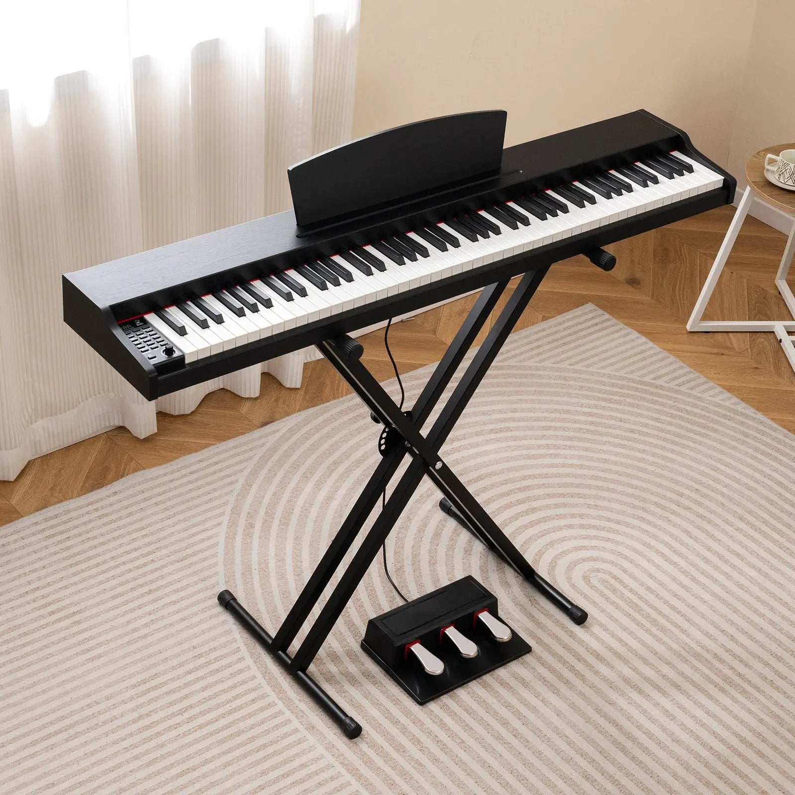 88-Key Keyboard Piano Set with Adjustable Stand by DirectDeals