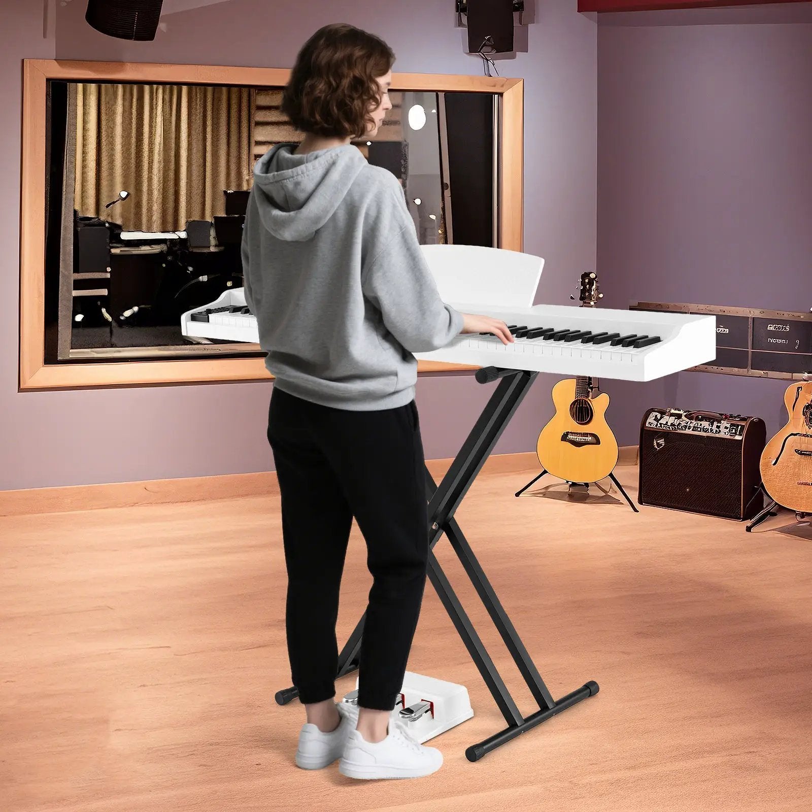 88-Key Keyboard Piano Set with Adjustable Stand by DirectDeals