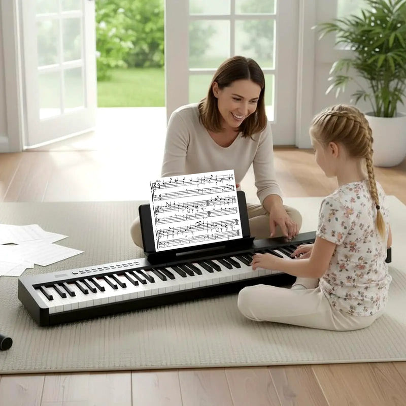 88 Keys Velocity-Sensitive Piano Keyboard with French DREAM Audio Source-Black by DirectDeals