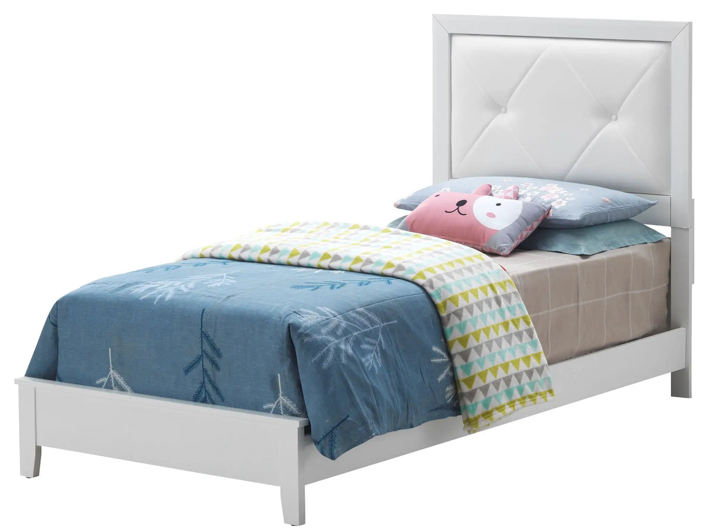 Padded Headboard Bed by HouseOfZazla