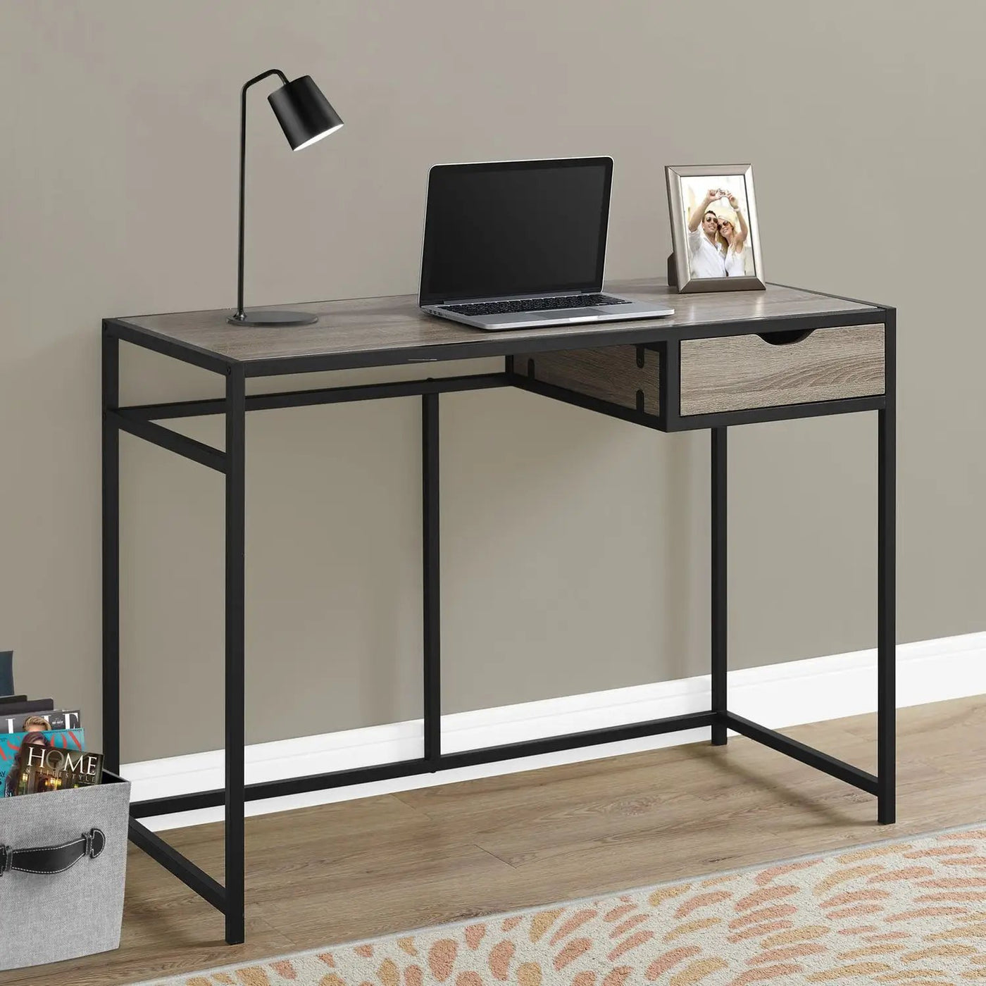 Computer Desk For Home Office, Laptop, 1 Storage Drawer, Contemporary & Modern by Unique Piece Furniture