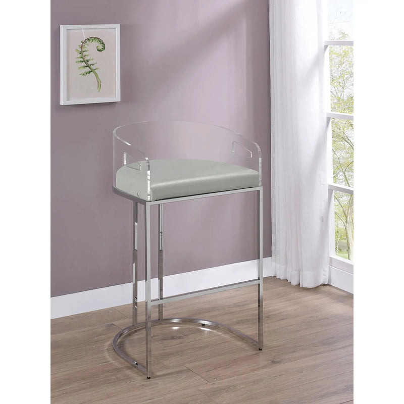 Mello - Upholstered Bar Chair (Set of 2) - Gray