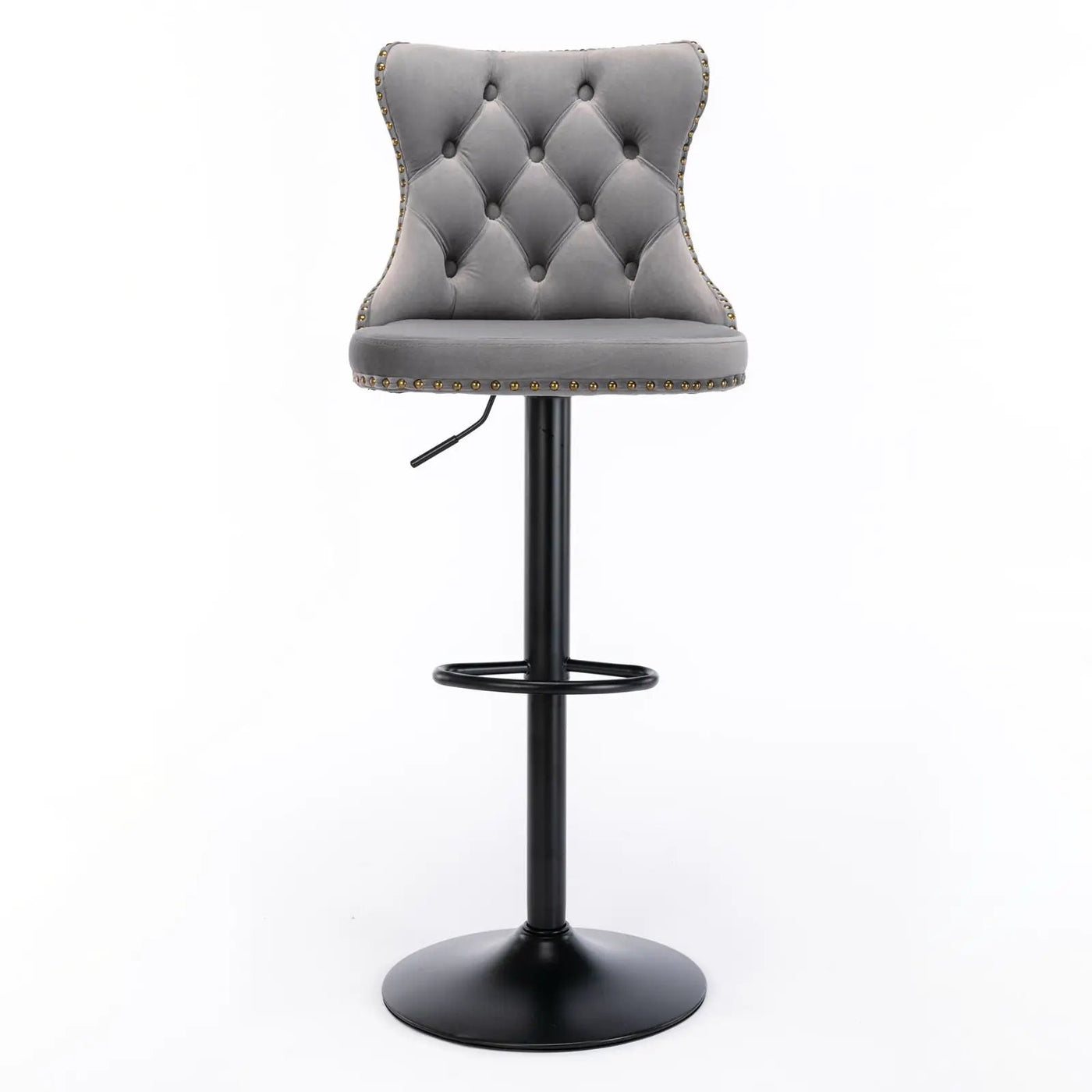 Swivel Barstools Adjusatble Seat Height, Modern Upholstered Bar Stools With Backs Comfortable Tufted For Home Pub And Kitchen Island (Set of 2) by HouseOfZazla