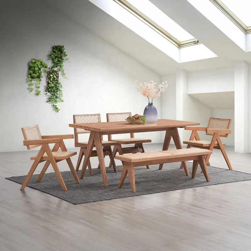Velentina - Arm Chair (Set of 2) - Rattan & Natural by Unique Piece Furniture