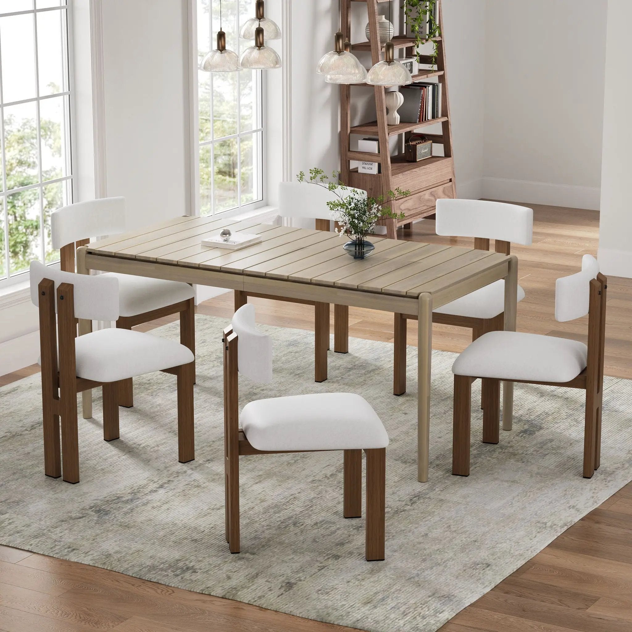 Modern Upholstered Armless Dining Chairs With Metal Legs by HouseOfZazla