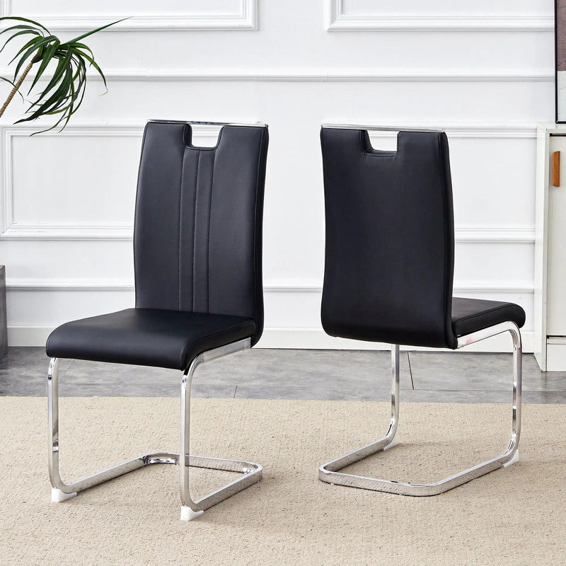 Bow Shaped Chairs, Ergonomic Design, Non Slip Base by Unique Piece Furniture
