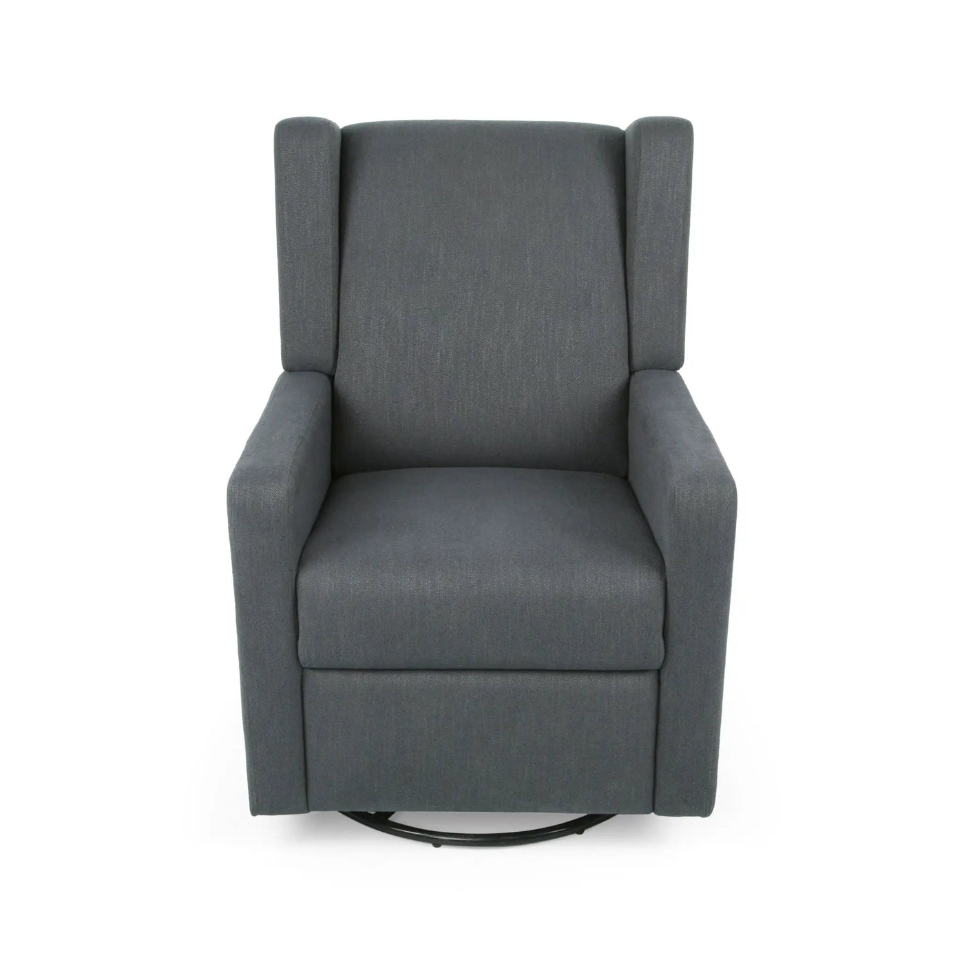 Landau Contemporary Fabric Upholstered Swivel Recliner by Unique Piece Furniture