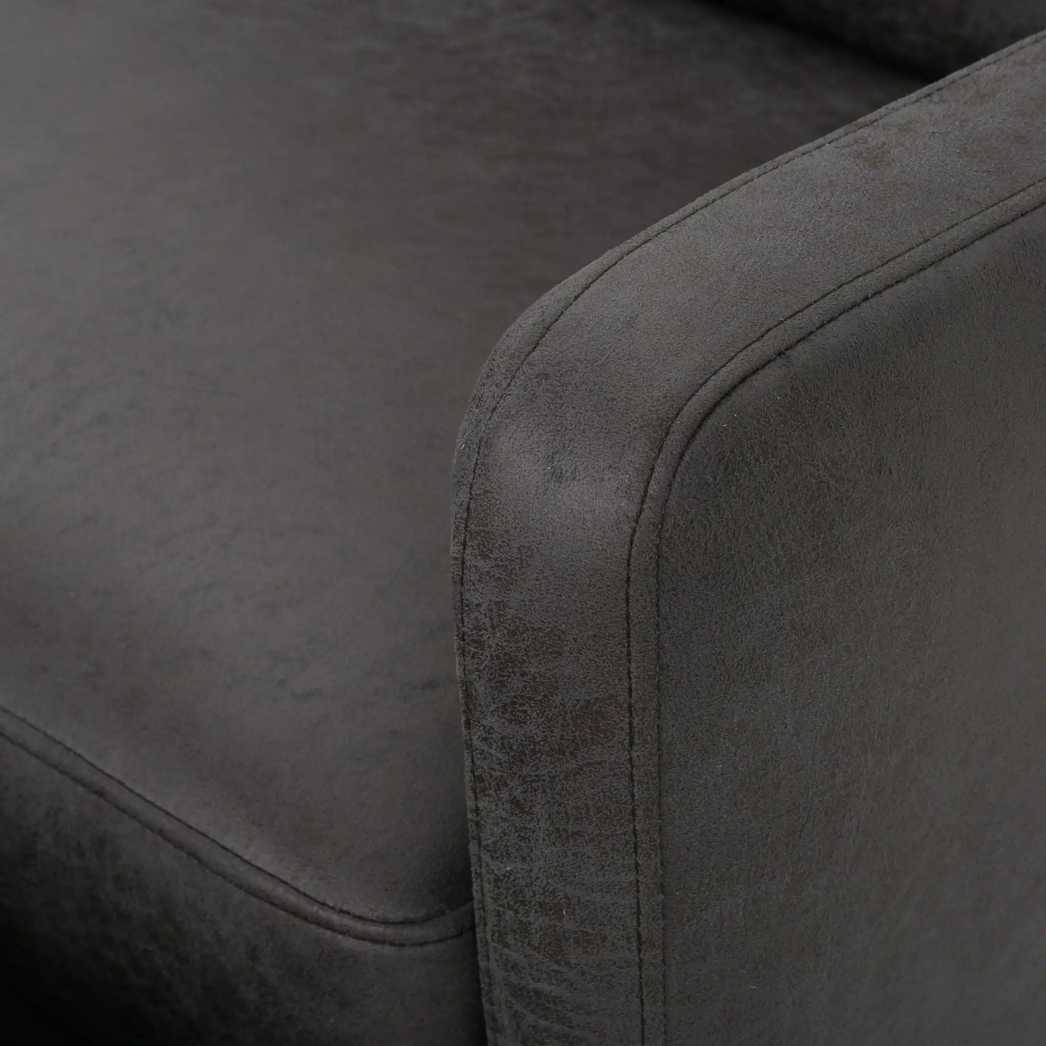 Alma - Contemporary Upholstered Loveseat Recliner - Slate by HouseOfZazla