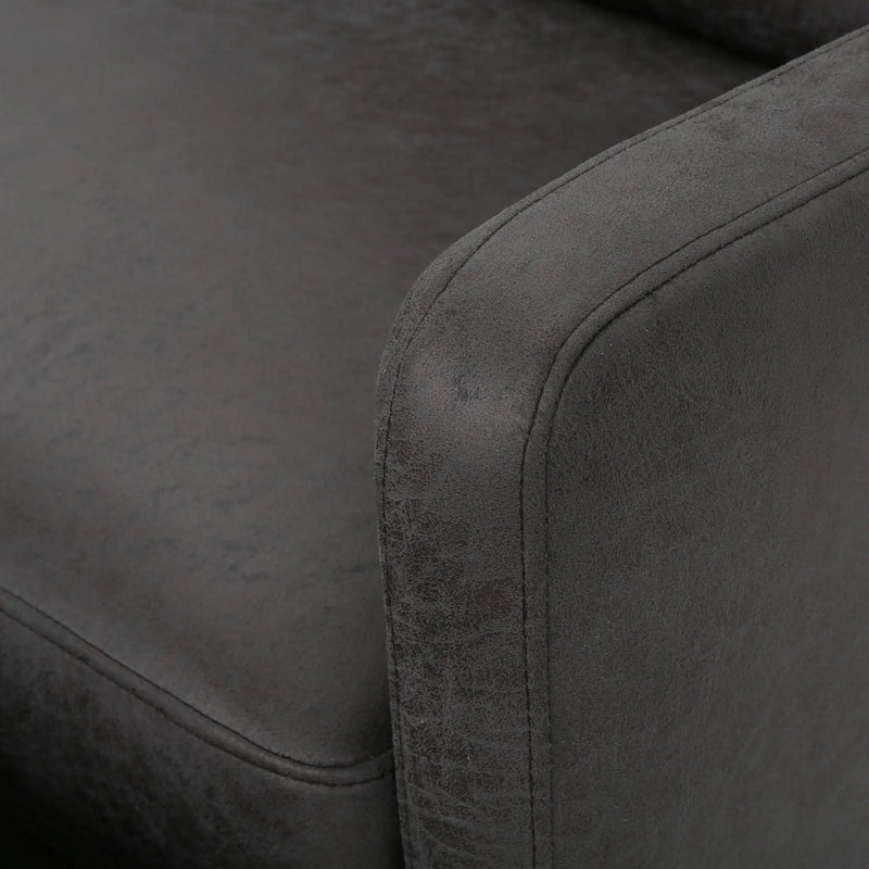 Alma - Contemporary Upholstered Loveseat Recliner - Slate by HouseOfZazla