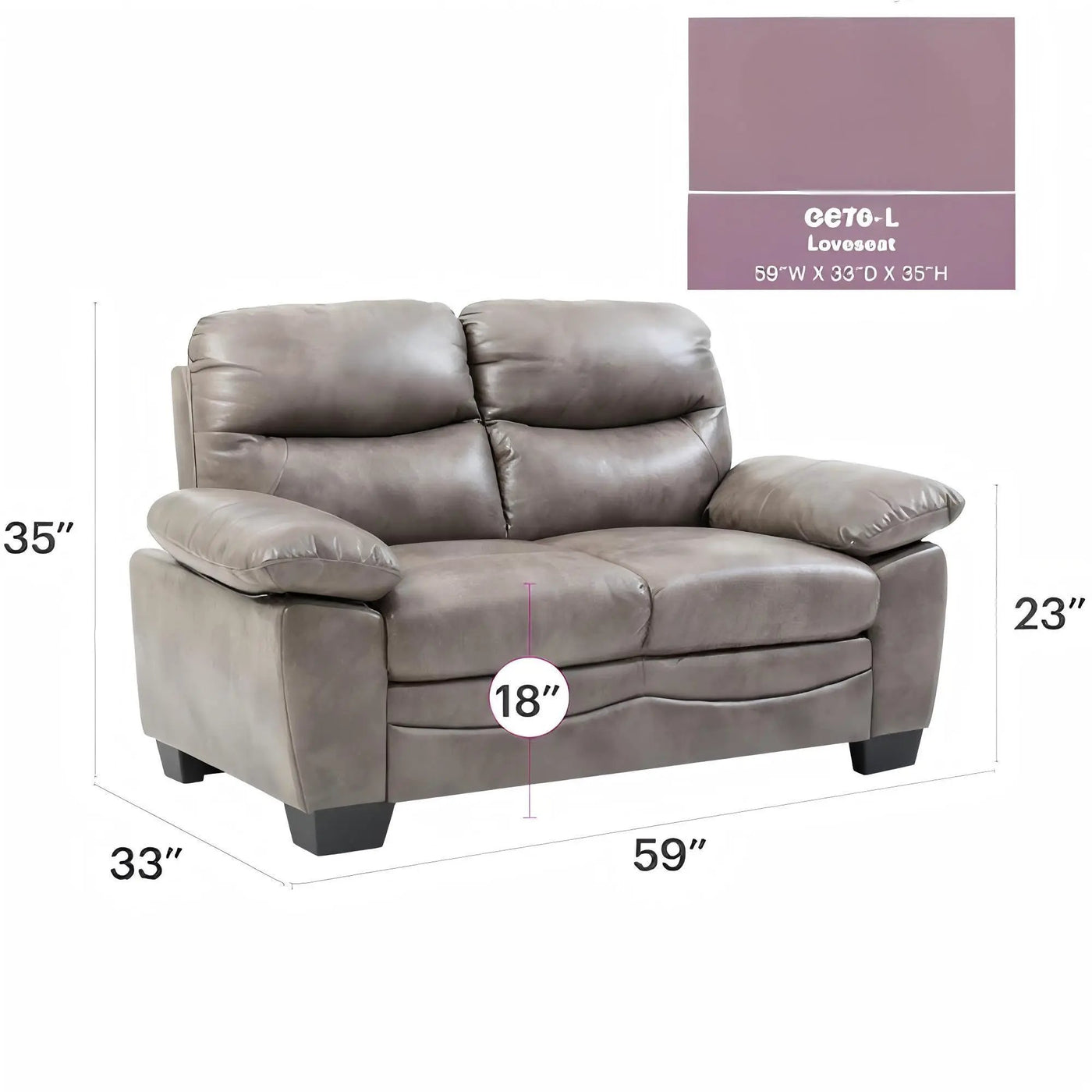 Marta - Loveseat by Unique Piece Furniture