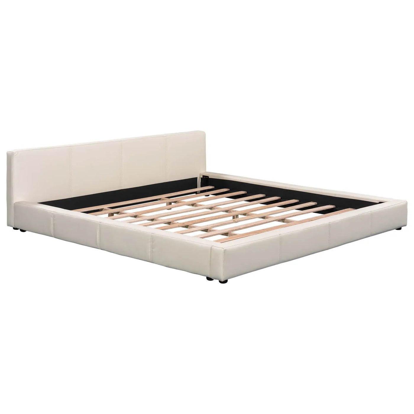 Stylish Upholstered Bed With Birch Wood Frame by HouseOfZazla