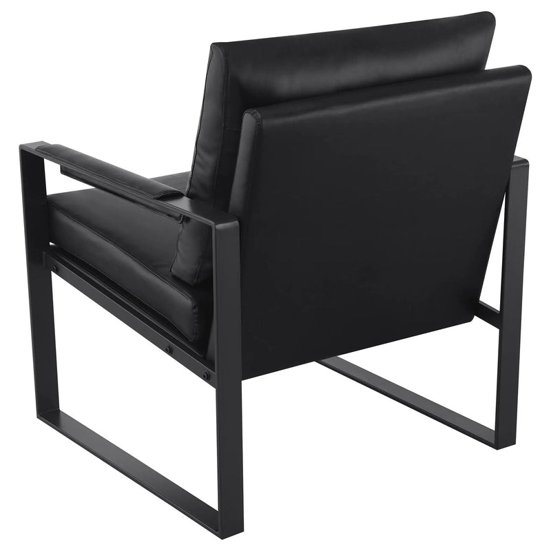 Rosalind Upholstered Track Arm Accent Chair Black by Unique Piece Furniture