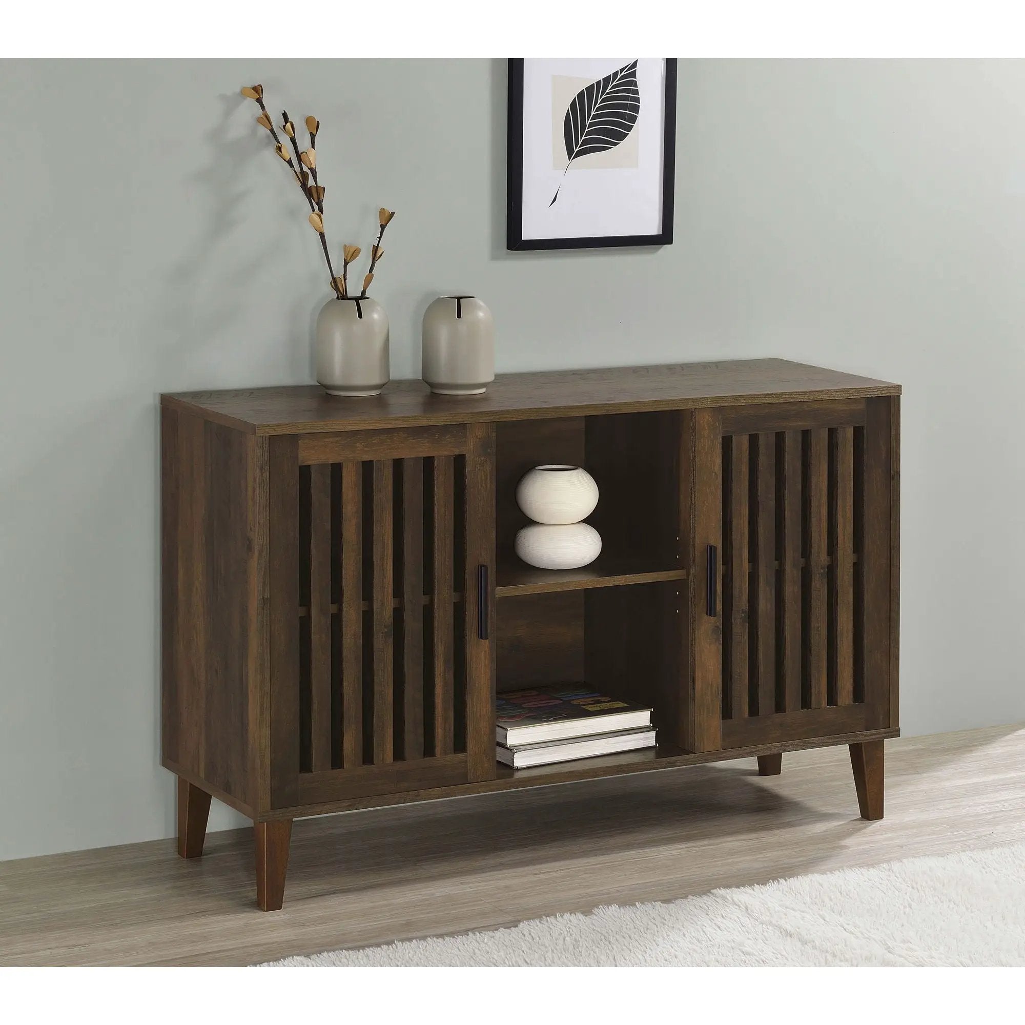 Brommer - 2 Door Accent Cabinet - Brown by HouseOfZazla