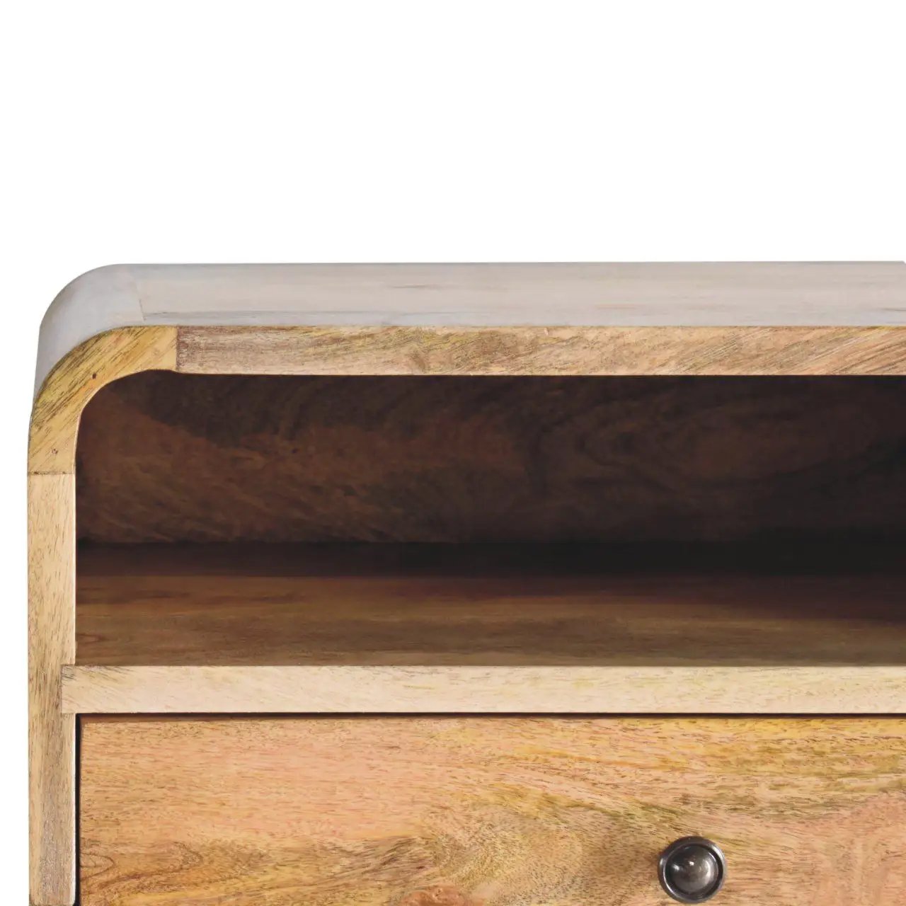 Curved Upper Slot Floating Nightstand by Unique Piece Furniture