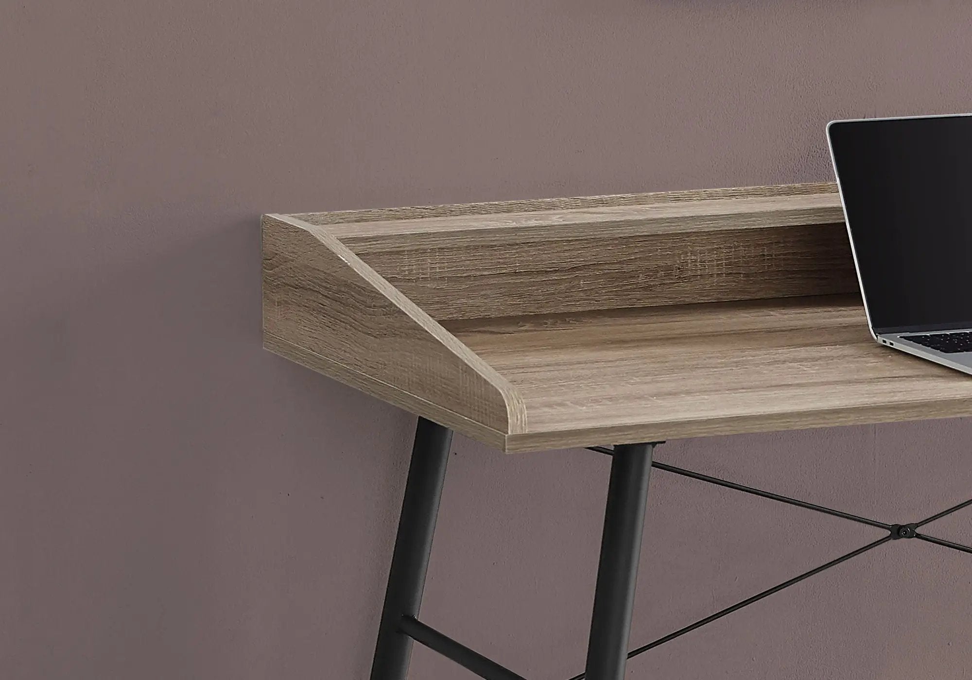 Computer Desk For Home Office, Sturdy Construction, Storage Shelves by Unique Piece Furniture