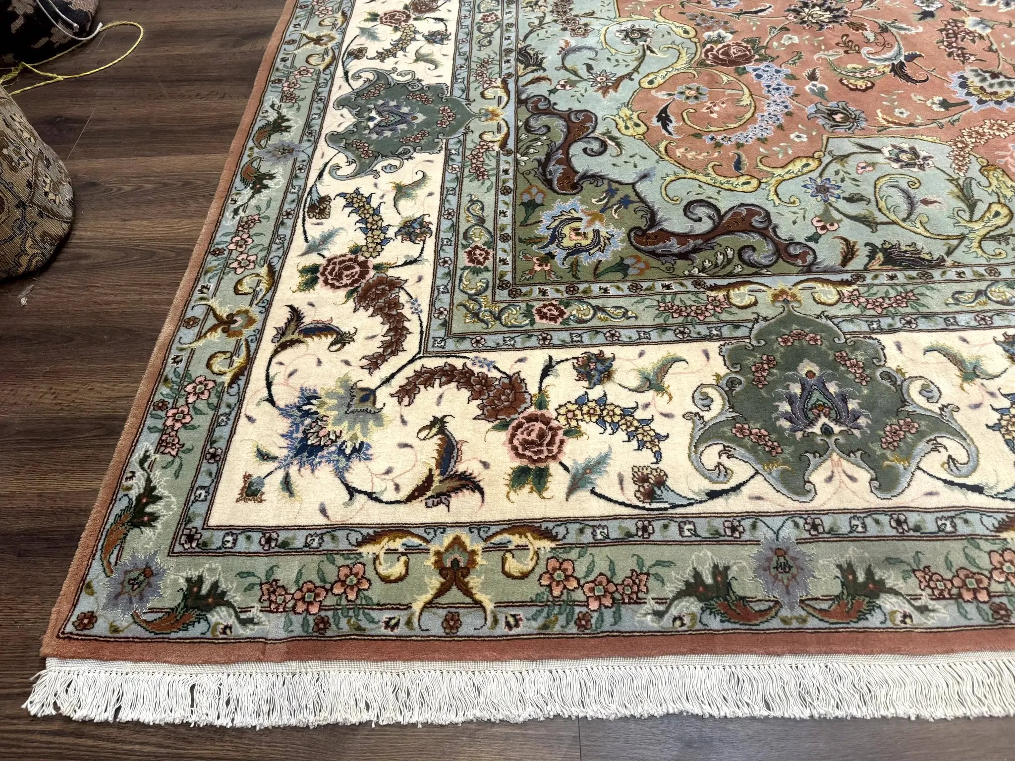 Palace Size Persian Tabriz Rug 12x17, Medallion Carpet, Fine 250 KPSI, Stunning by Jewel Rugs