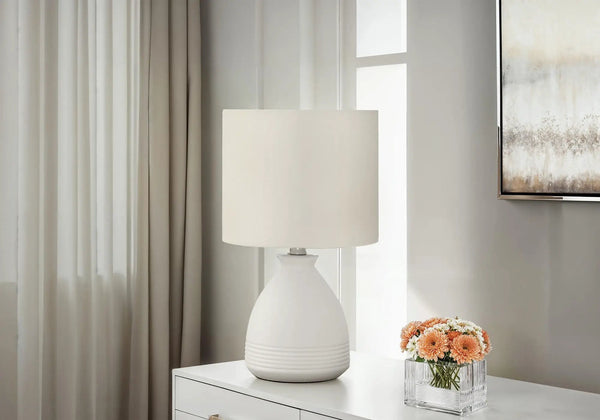 Lighting, Modern Table Lamp - Cream, photo 2 of 4