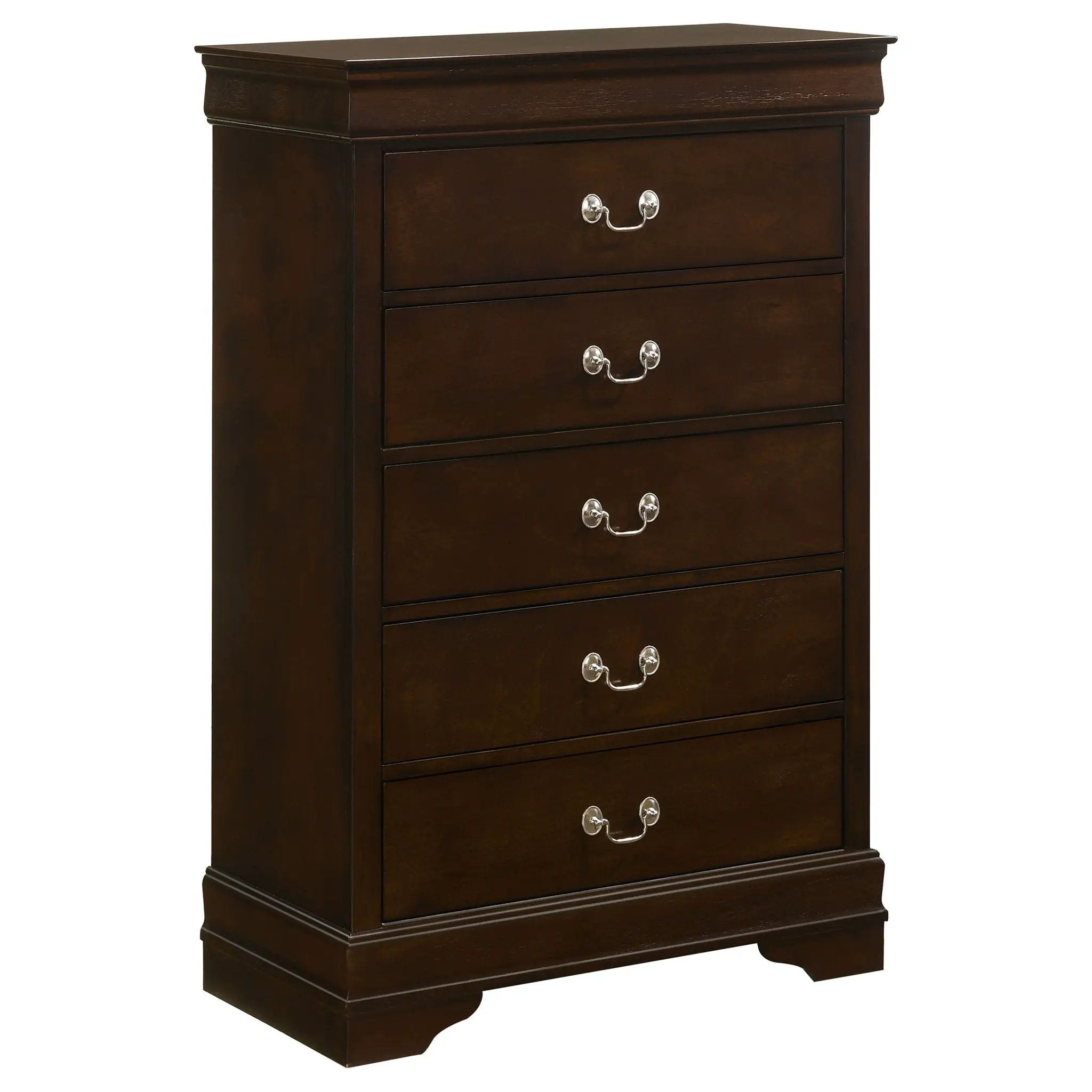 Janson - 5 Drawer Bedroom Chest - Cappuccino by HouseOfZazla