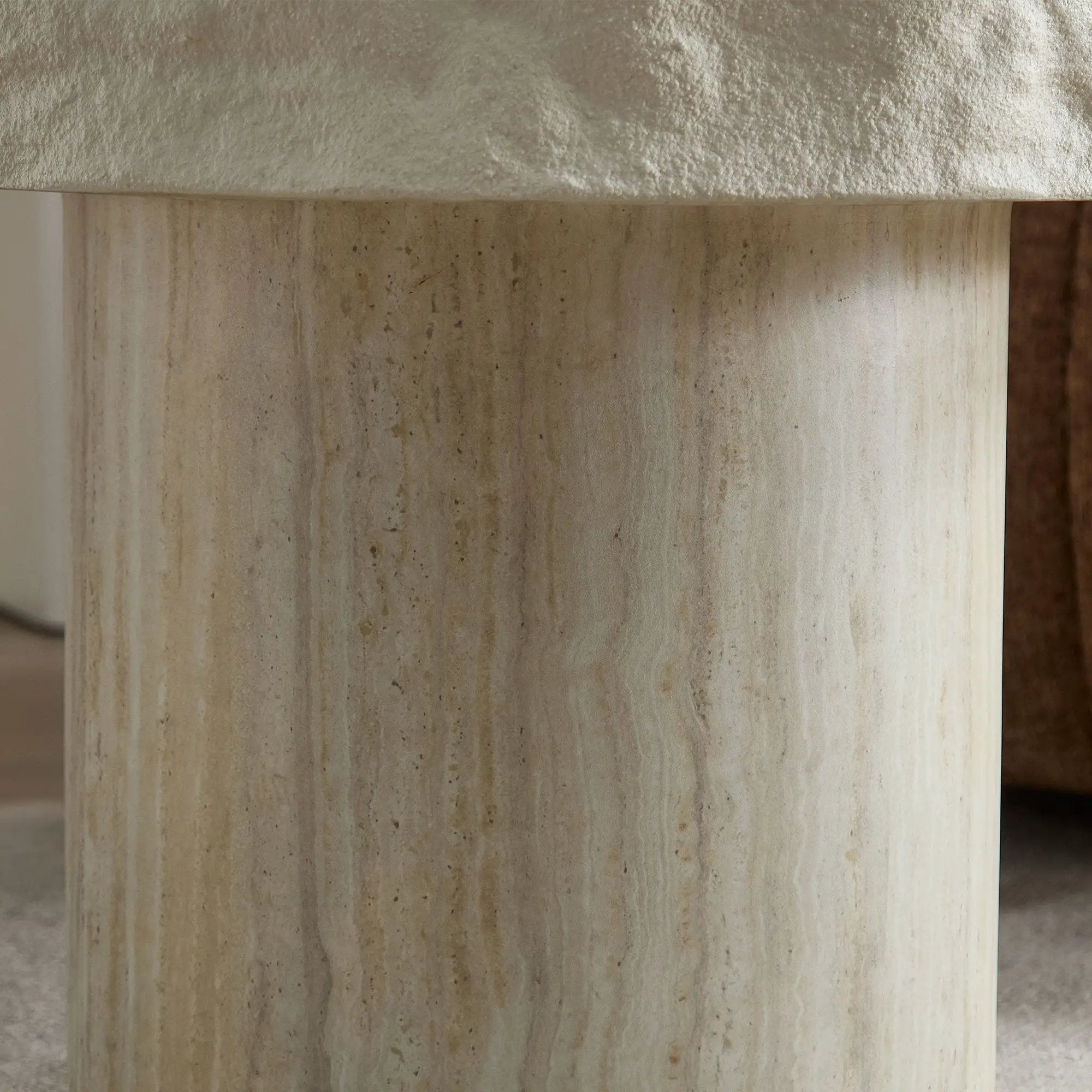 23.82 Inch Faux Mars Textural Patterns Coffee Table by HouseOfZazla