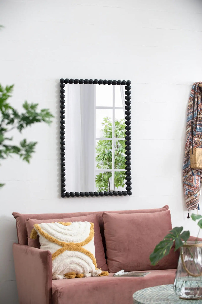 Rectangle Mirror, Wall Mirror For Living Room Bedroom Entryway - Black by HouseOfZazla