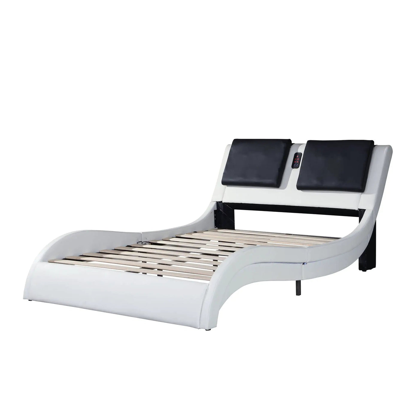 Platform Bed Frame With LED Lighting, tooth Music, Vibration Massage by Unique Piece Furniture