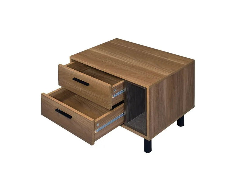Trolgar - Accent Table - Brown Oak & Black by Unique Piece Furniture