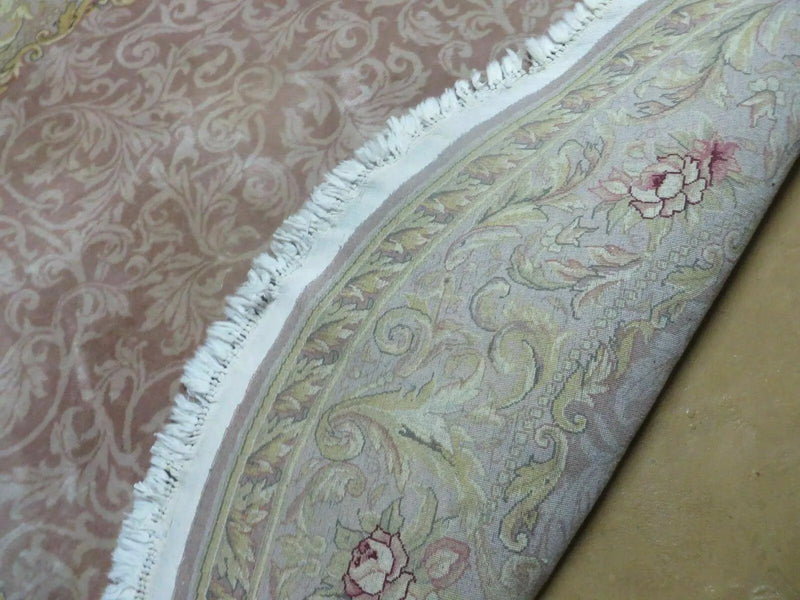 6' X 6' Round Handmade Fine Chinese Floral Oriental Silk Wool Rug Carpet Nice by Jewel Rugs