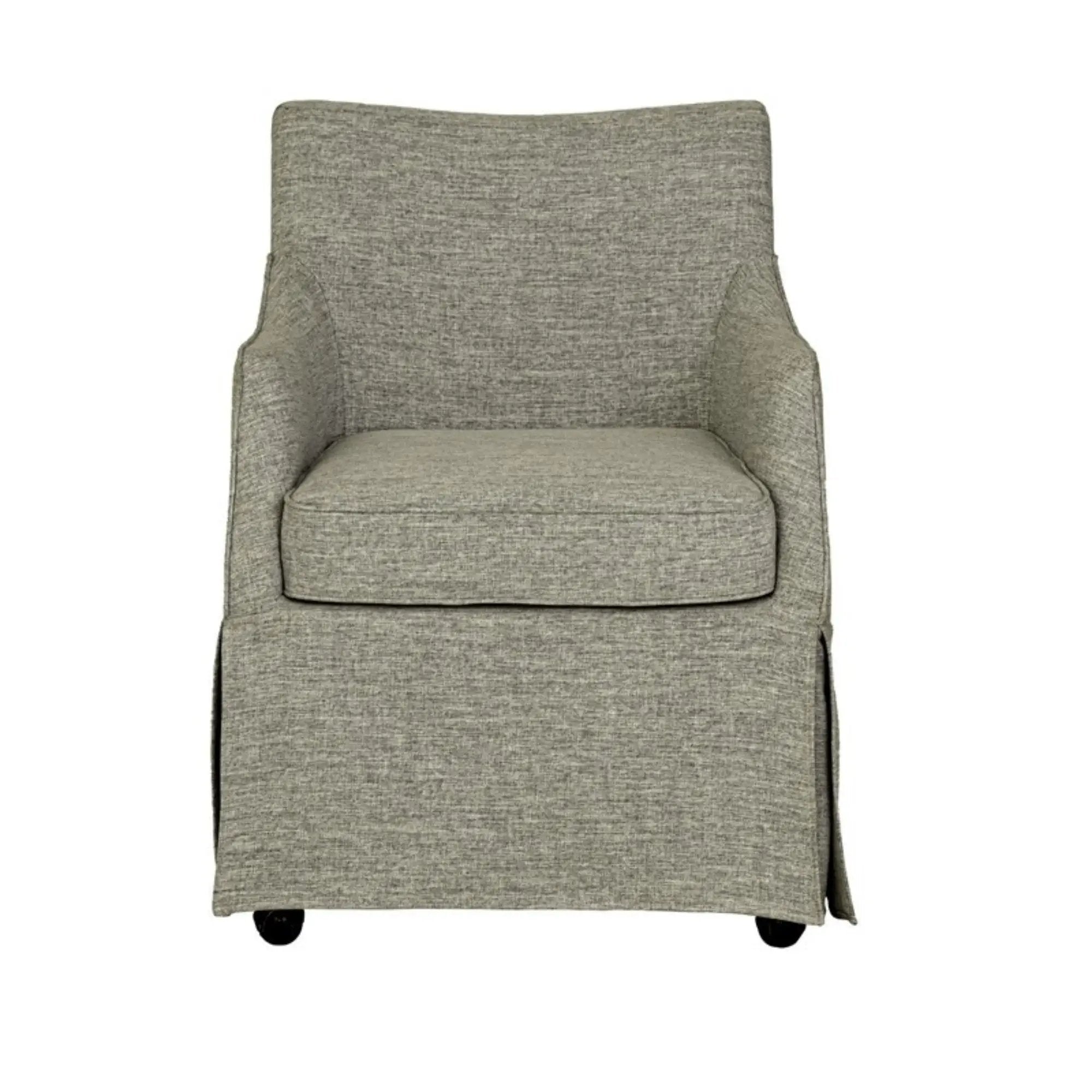 London - Upholstered Skirted Dining Arm Chair by Unique Piece Furniture