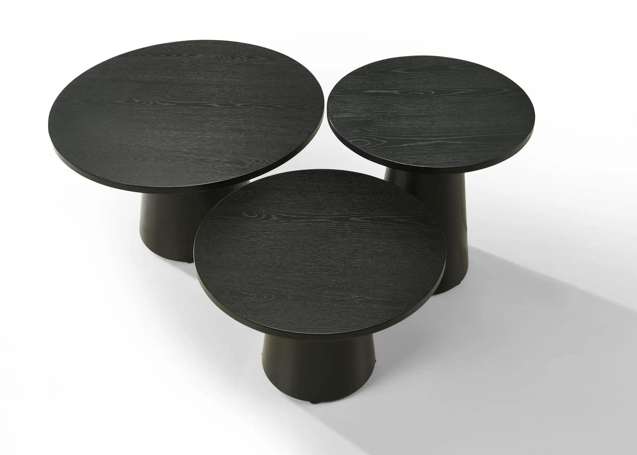 Jasper - 3 Piece Coffee, End, And Console Table (Set of 3) - Ebony Black by Unique Piece Furniture