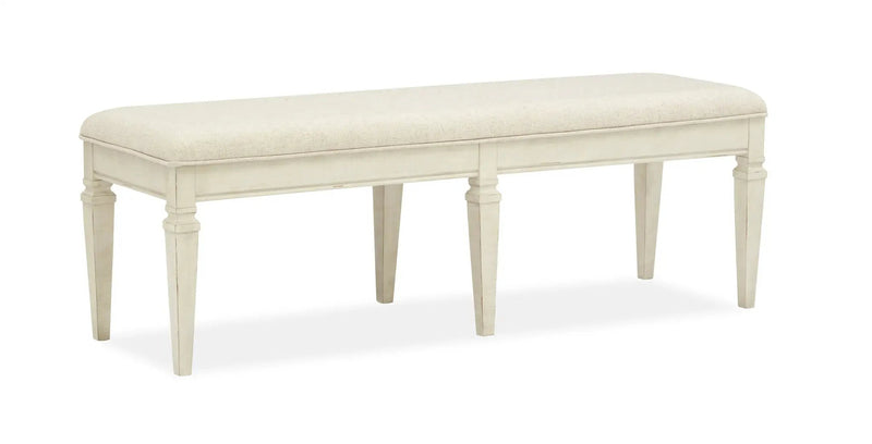 Newport - Bench With Upholstered Seat - Alabaster by Unique Piece Furniture