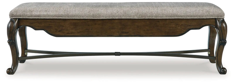 Maylee - Upholstered Storage Bench - Dark Brown by Unique Piece Furniture