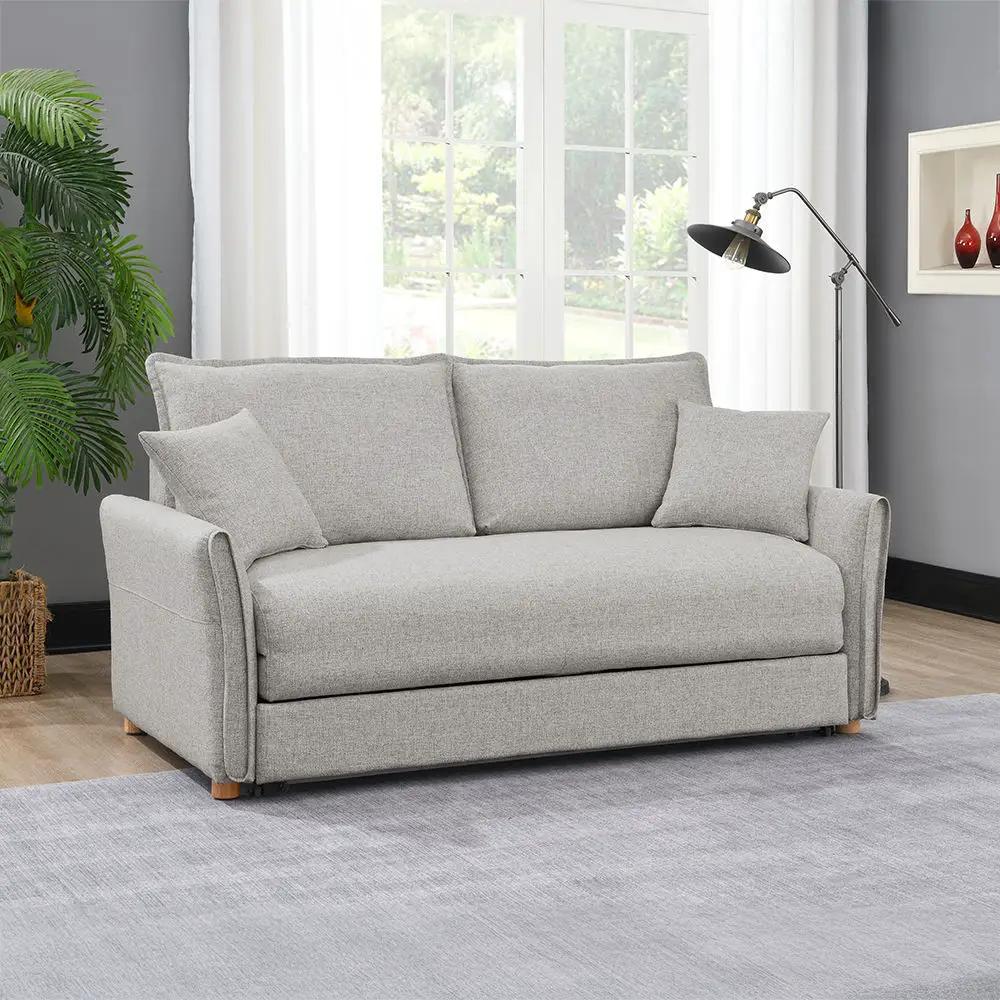 Oran - Sofa With Sleeper - Gray Chenille by Unique Piece Furniture